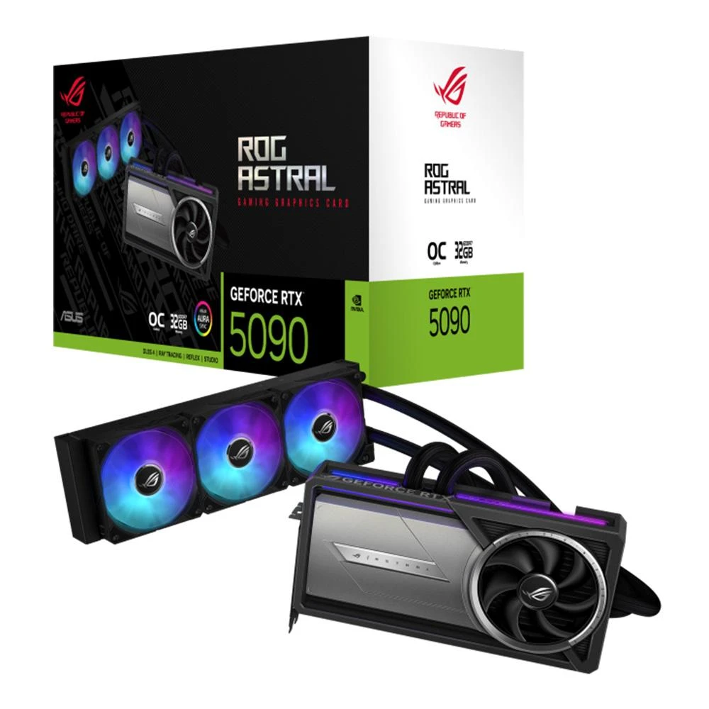 【ASUS 華碩】ROG Astral LC GeForce RTX 5090 32GB GDDR7 OC 顯示卡 整機才出貨