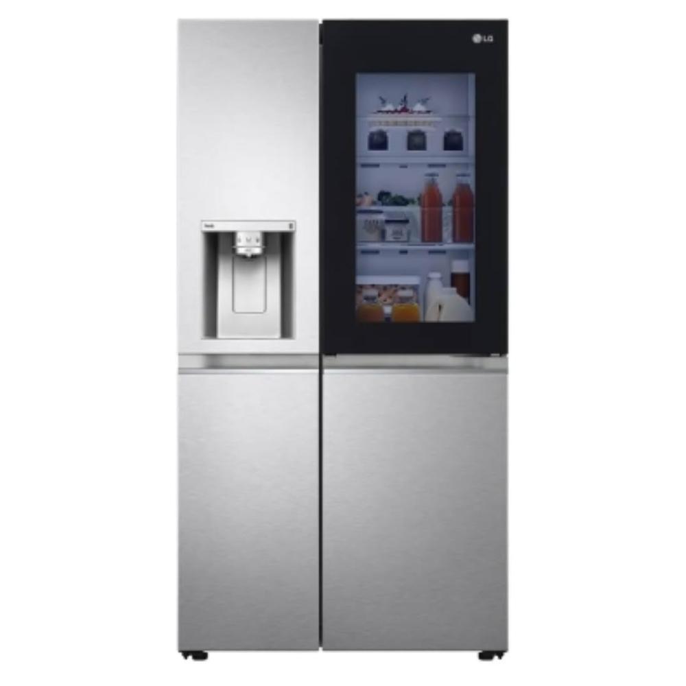 LG樂金 GR-QPLC82SS 四門變頻冰箱，提供734公升超大容量儲物空間，適合大家庭使用。採用銀色系設計，對開式門方便取用，變頻馬達省電耐用。全機及壓縮機保固1年，中國製造，含基本安裝服務，BSMI許可字號R3A062，滿足日常需求與高效製冷。