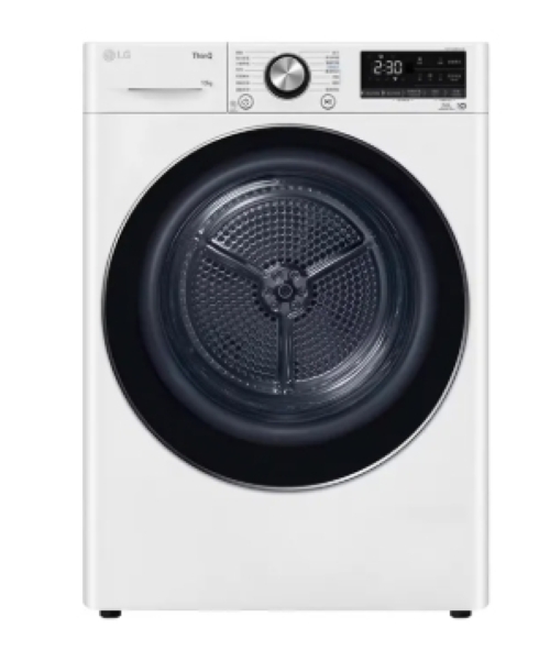 【LG 樂金】WR-100VW 10公斤免曬衣乾衣機｜雙變頻熱泵除濕｜冰瓷白 (含基本安裝)