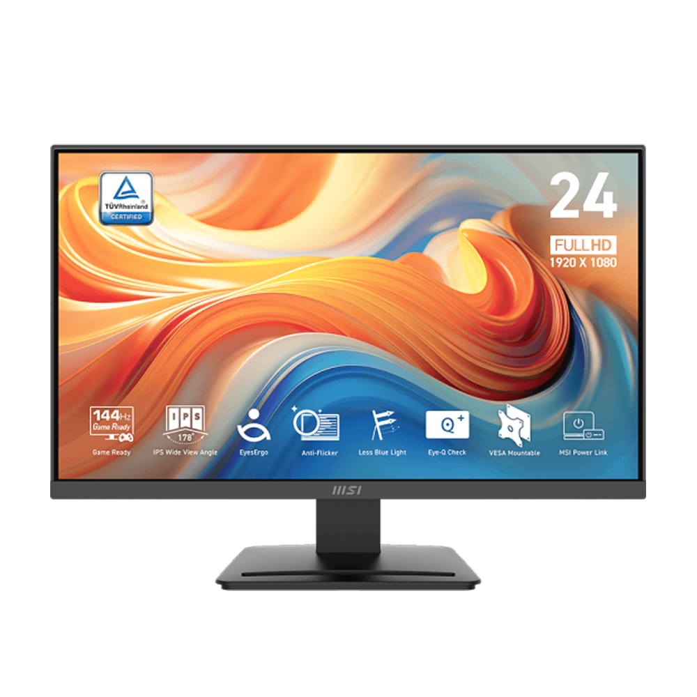 【MSI 微星】PRO MP243L E14 平面電腦螢幕 (24型/FHD/HDR/144Hz/1ms/IPS)