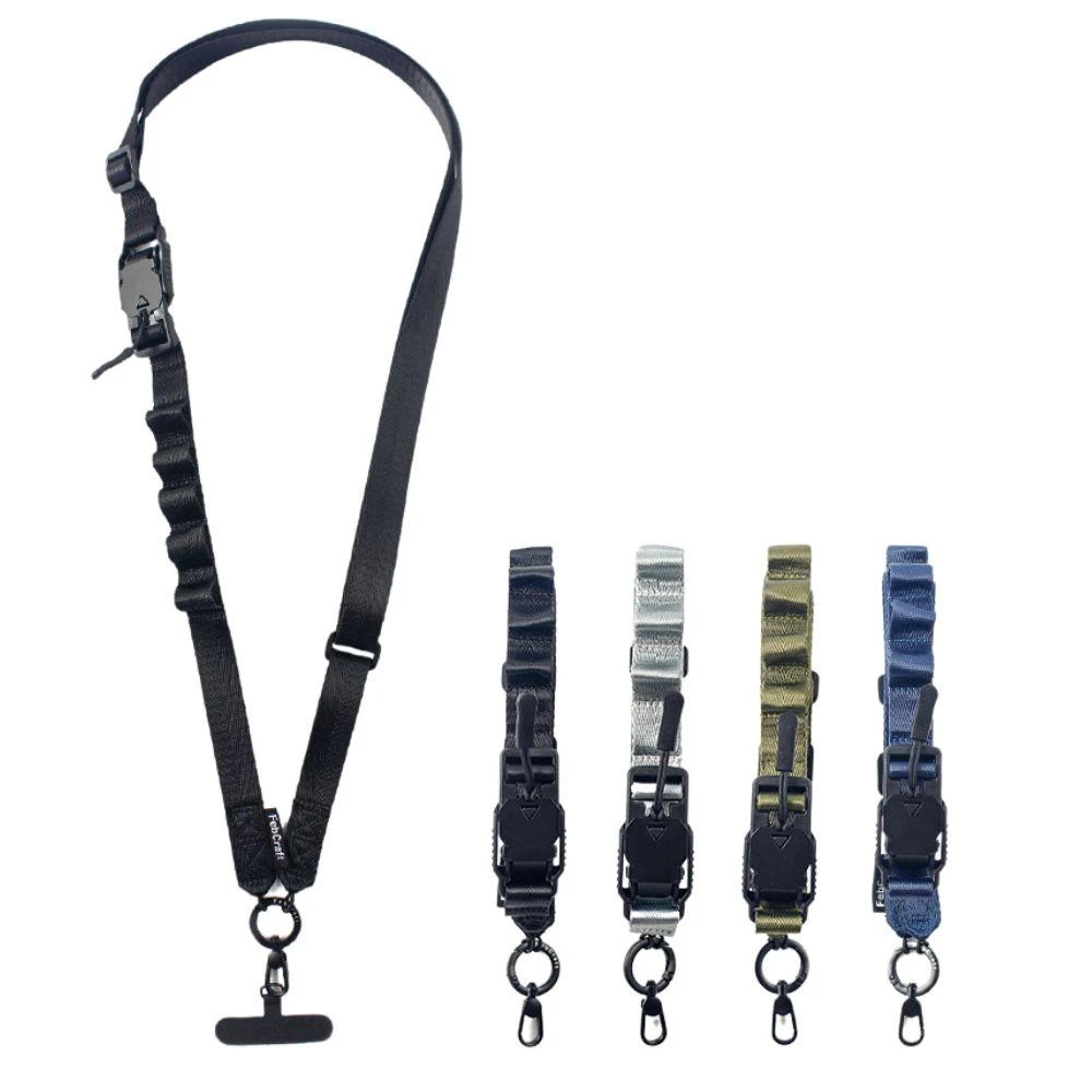 磁吸快扣手機掛繩 FidLock磁扣 頸掛/斜背兩用 可拆卸手機繩 防水耐磨 防爆尼龍 手機掛繩 掛脖繩