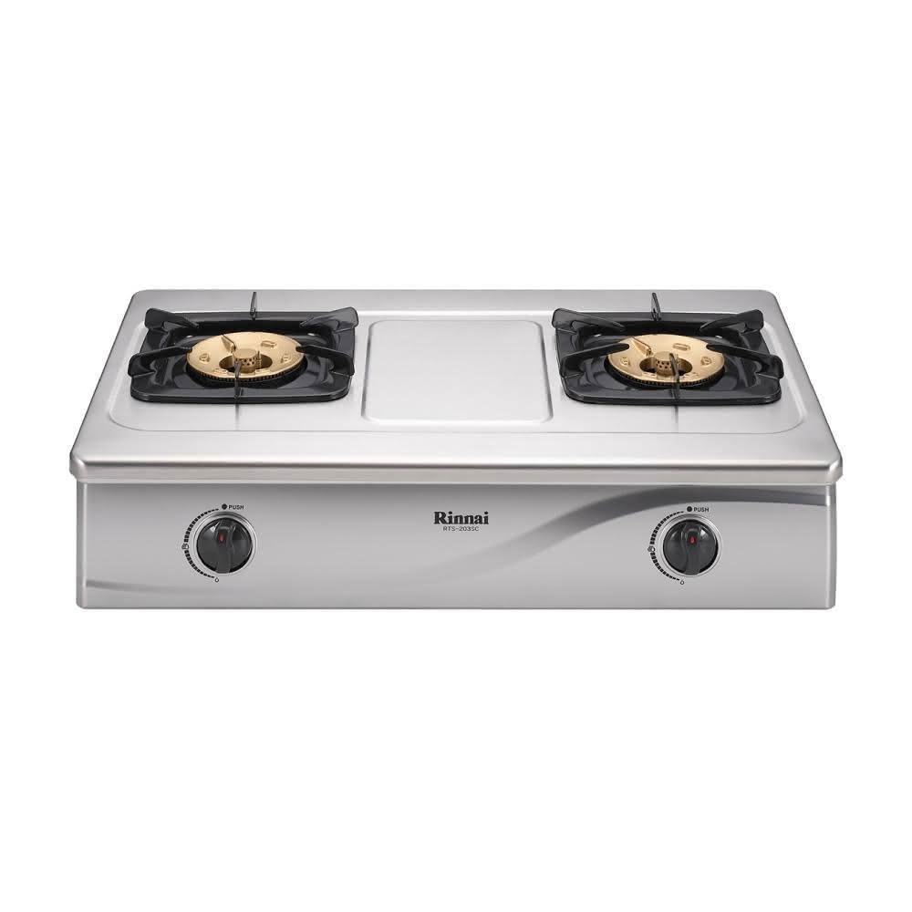 【林內】RTS-203SC 台爐式傳統不銹鋼雙口爐 省錢王-專業快速安裝