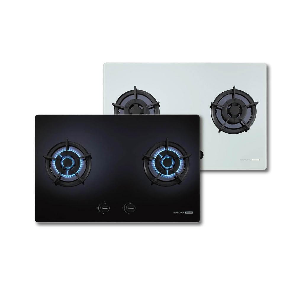 【SAKURA 櫻花】【免費申請補助】G2623BG 二口大面板易清檯面爐 NG1/LPG【省錢王居家生活館】