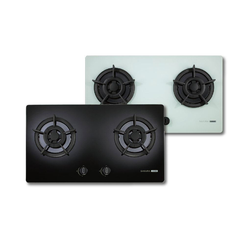 【SAKURA 櫻花】【免費申請補助】G2522BG 二口小面板易清檯面爐 NG1/LPG【省錢王居家生活館】