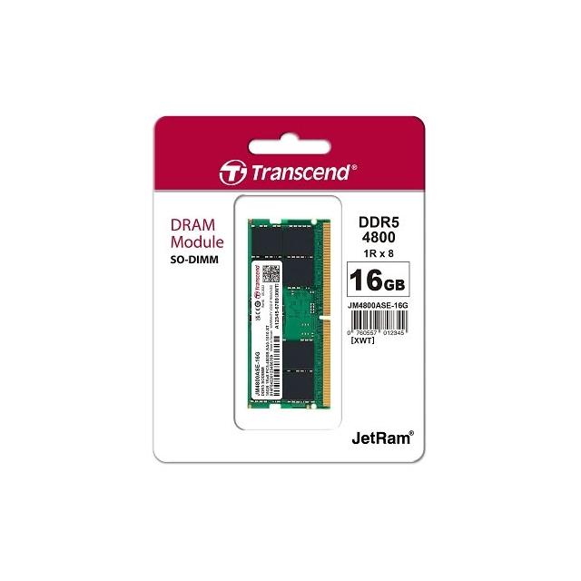 Transcend 創見】現貨創見DDR5 4800 記憶體16GB｜筆記型電腦適用｜原廠