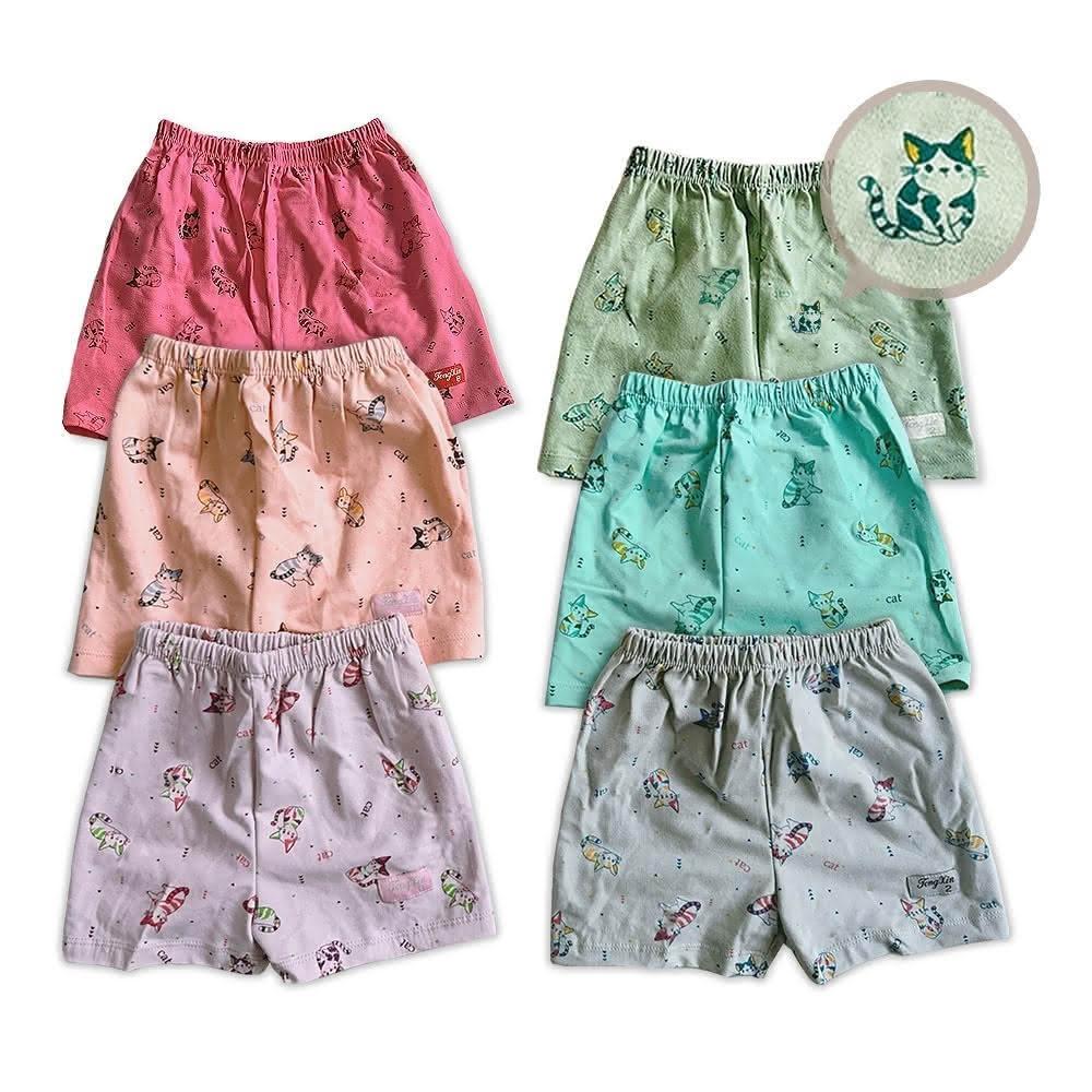 【Oluna 歐露娜】童馨 貓咪 男女寶短褲 純棉短褲  彈性短褲 女寶短褲 男寶短褲 兒童短褲 居家褲 防蚊褲 寶寶短褲 貓咪短褲