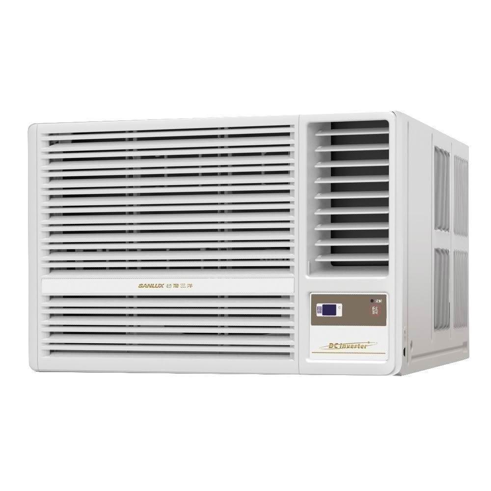 SANLUX臺灣三洋 SA-R72VHR3 窗型變頻冷氣，適用9-13坪空間，CSPF第一級能源效率，年耗電量僅2064度，額定冷房能力7.2kW。採用R32環保冷媒，超廣角出風設計，提供舒適均勻冷氣。臺灣製造，安裝簡易（高45x寬69cm），全機7年保固、壓縮機10年保固，重量59kg，220V電源供應，高效節能的理想選擇。