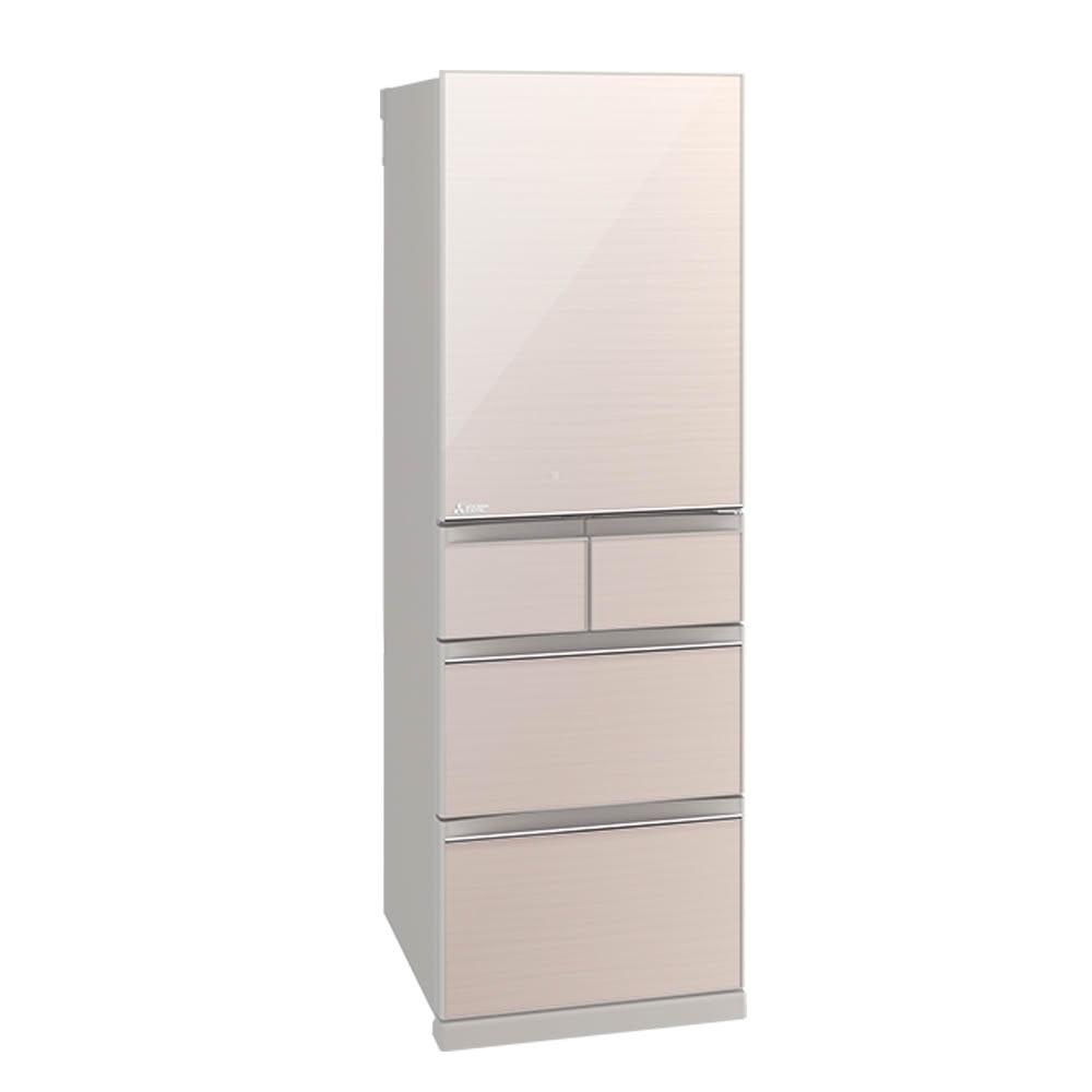 【MITSUBISHI 三菱電機】455公升日本原裝玻璃鏡面變頻右開五門電冰箱MR-B46F-F-C(水晶杏)