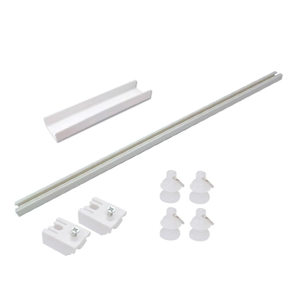 【日創生活】自黏軌道 窗簾滑軌 頂側兩用 連接器 {窗簾軌道 免打孔窗簾軌道 滑順靜音拉門軌道 窗簾掛鉤}