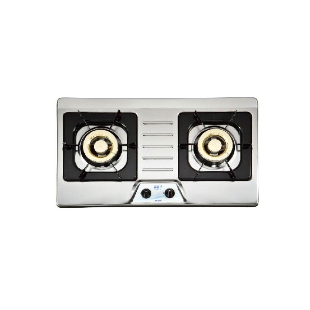 【莊頭北】TG-8001 二口不鏽鋼檯面爐(含基本安裝)