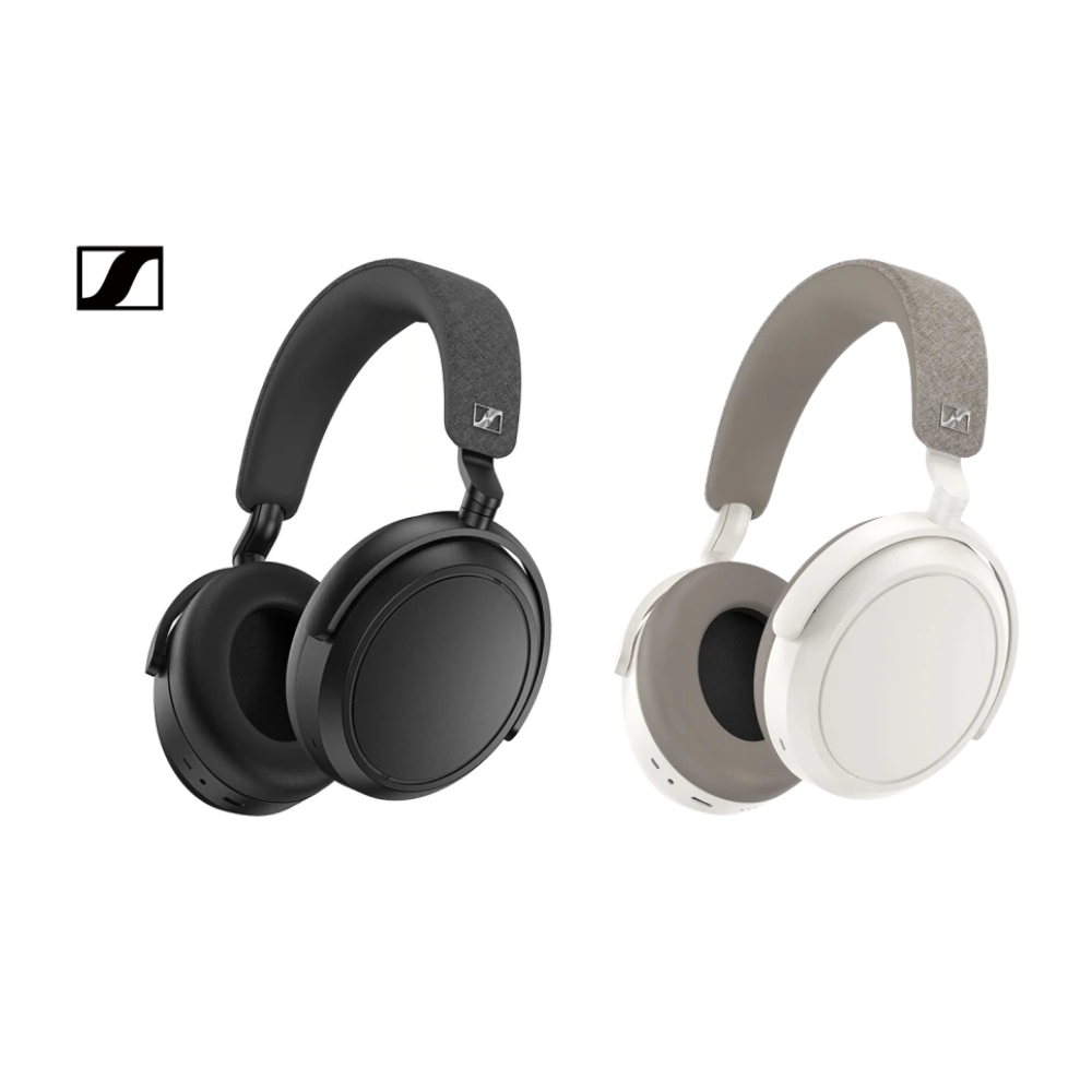 【SENNHEISER】WEiZ 官方旗艦店 Momentum 4 Wireless 降噪耳罩式耳機 [黑色/白色]