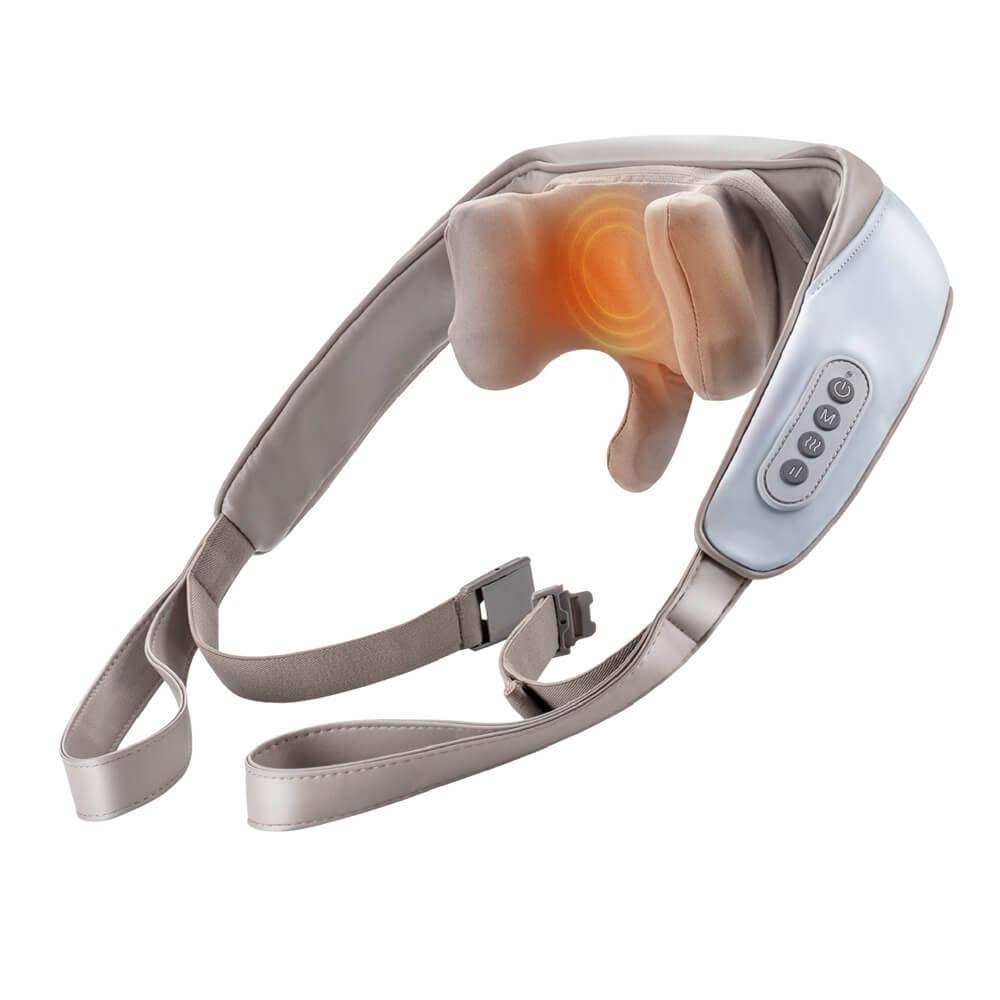 【大京電販】直營｜無線免手持充電式肩頸按摩帶(BY060037A)