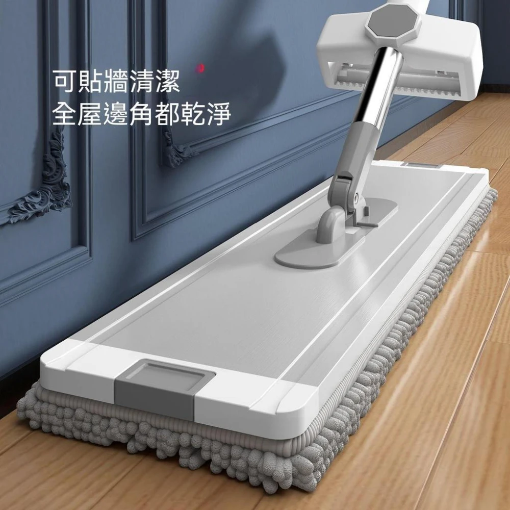【精選】鋁合金免手洗平板拖把家用一拖淨雪尼爾新款懶人乾溼兩用拖地神器