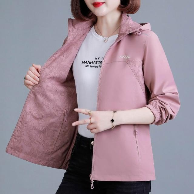 【JP】女款兩面穿防風防潑水外套 秋冬外套 衝鋒外套 戶外機能外套 騎車外套 1838