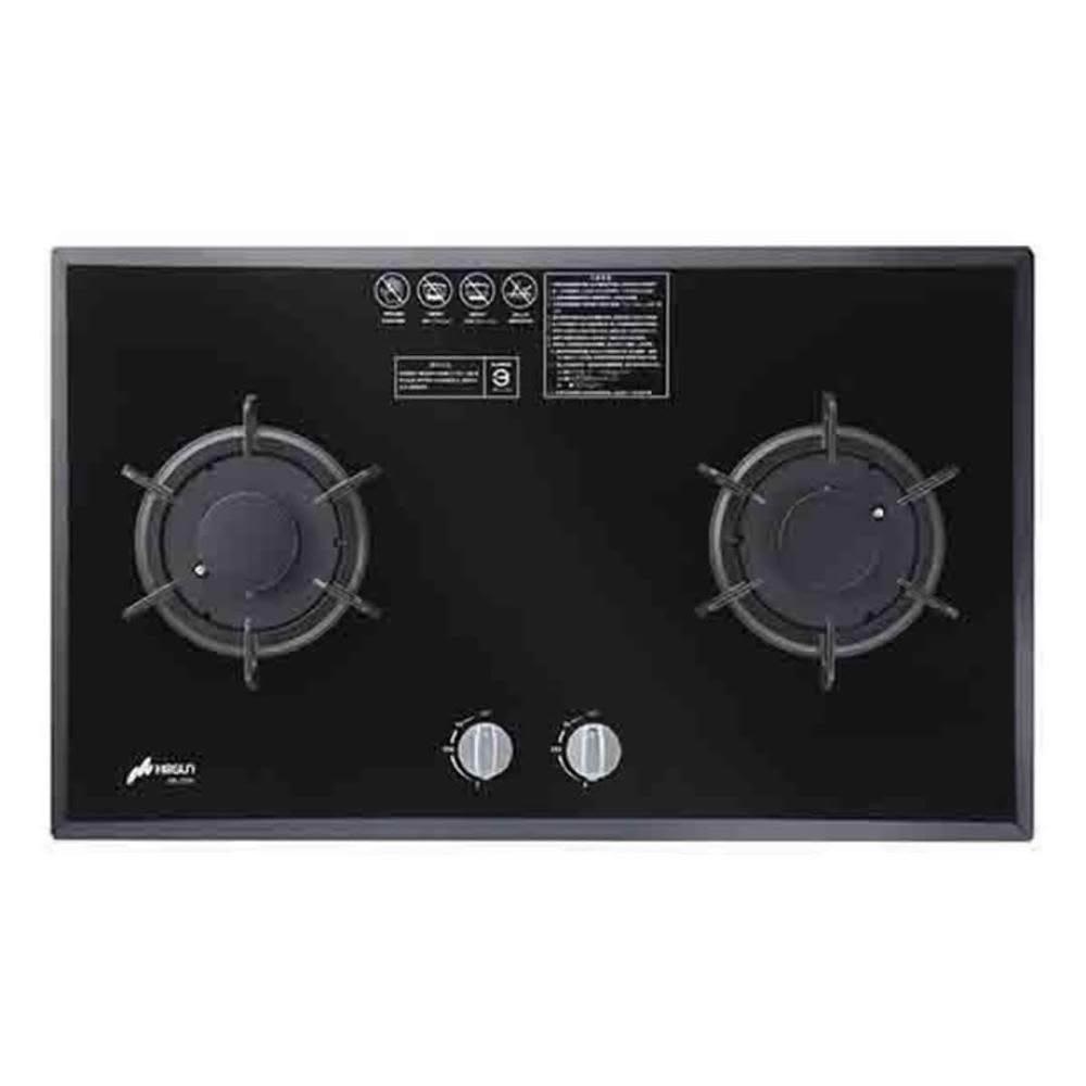  豪山牌 SB-2206-NG1 雙口傳統瓦斯爐，採用耐熱強化玻璃爐臺與優質爐頭材質，尺寸730*445*100mm，電子連續點火設計方便使用。瓦斯消耗量9~10kW，第一級能源效率，產自其他國家，享有1年保固與標準安裝服務，BSMI許可依原廠公告。適閤家庭廚房，提升烹飪效率與安全性。 