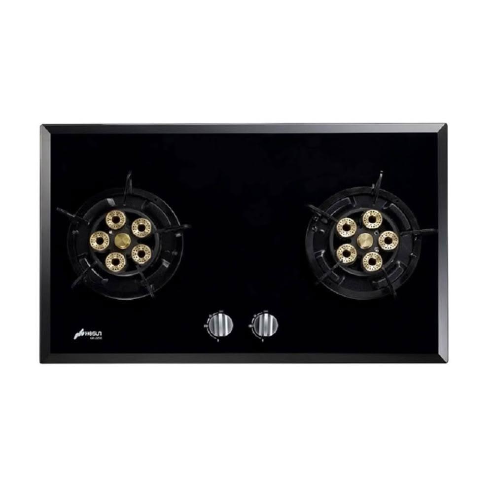 豪山牌 SB-2207-LPG 雙口傳統瓦斯爐，採用耐熱強化玻璃爐臺與優質爐頭材質，尺寸730x445x100mm，電子連續點火設計方便使用，瓦斯消耗量8~9kW，能源效率第二級，保固1年，標準安裝，BSMI許可R51155，適閤家庭廚房高效烹飪。