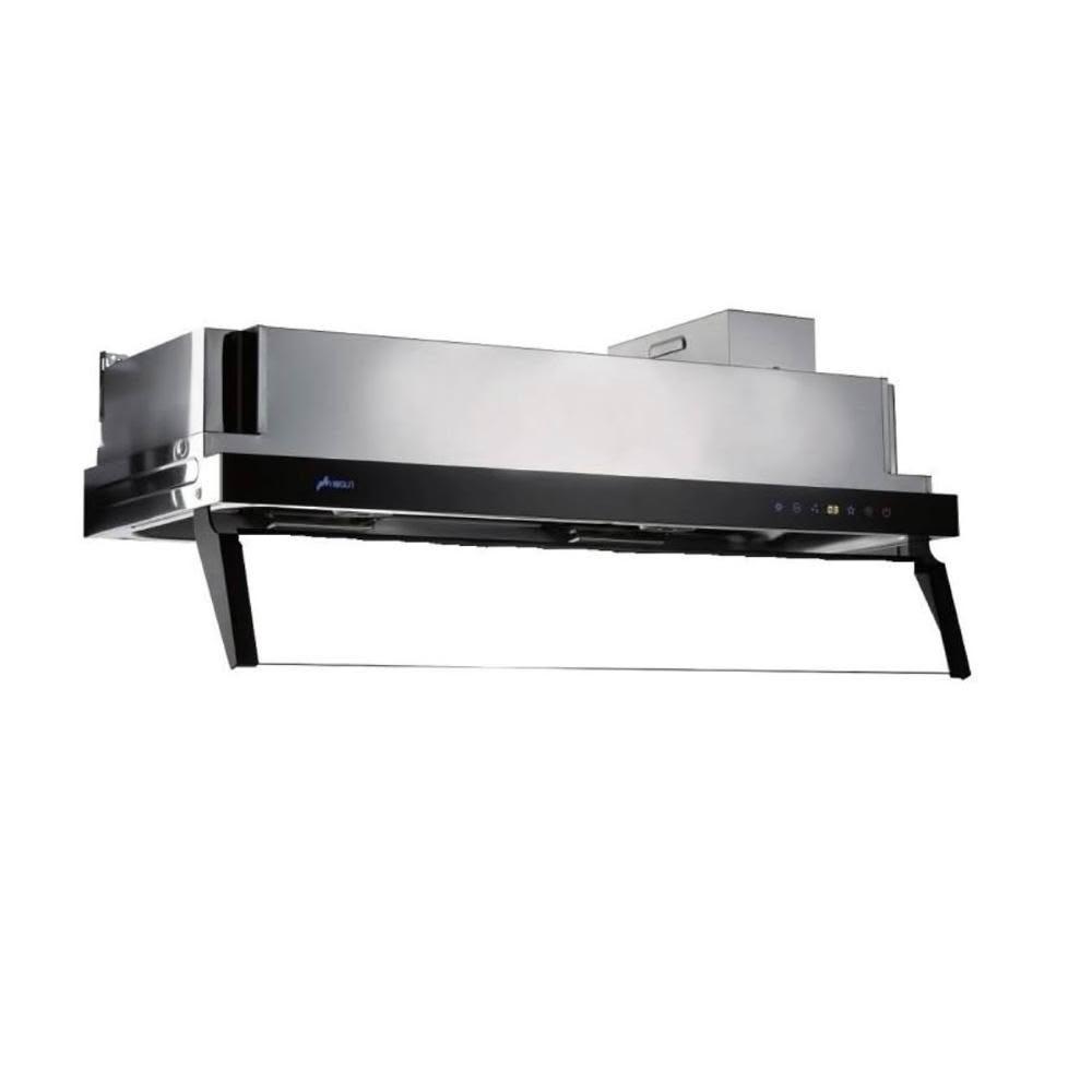 【豪山】VEA-9366 直流變頻排油煙機 (含基本安裝)｜半隱藏式｜90公分｜雙渦輪｜超省電｜大吸力｜黑玻面板｜