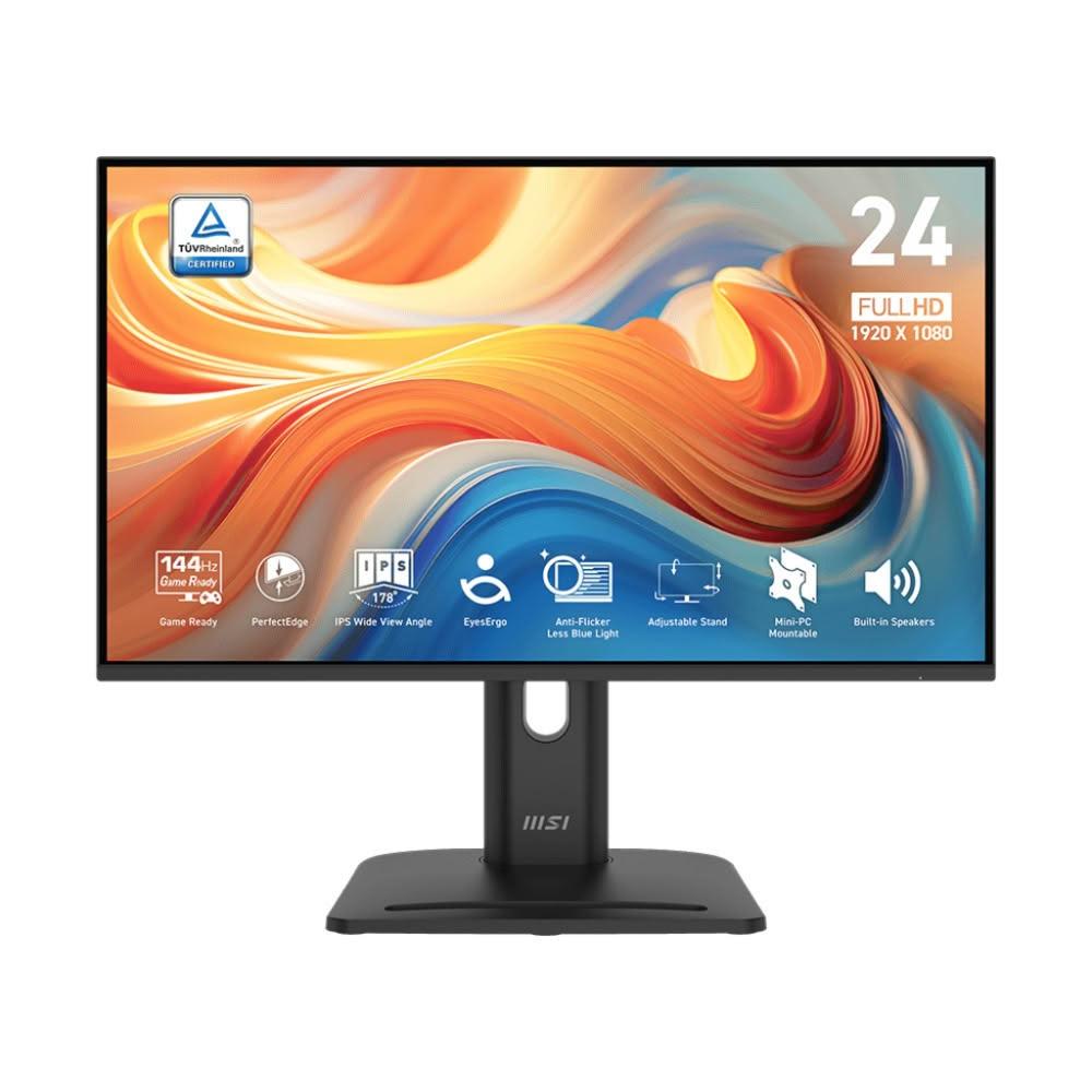 【MSI 微星】MP245PG E14 專業顯示器 (24吋/FHD/144Hz/IPS/內置喇叭/4軸人體工學支架)
