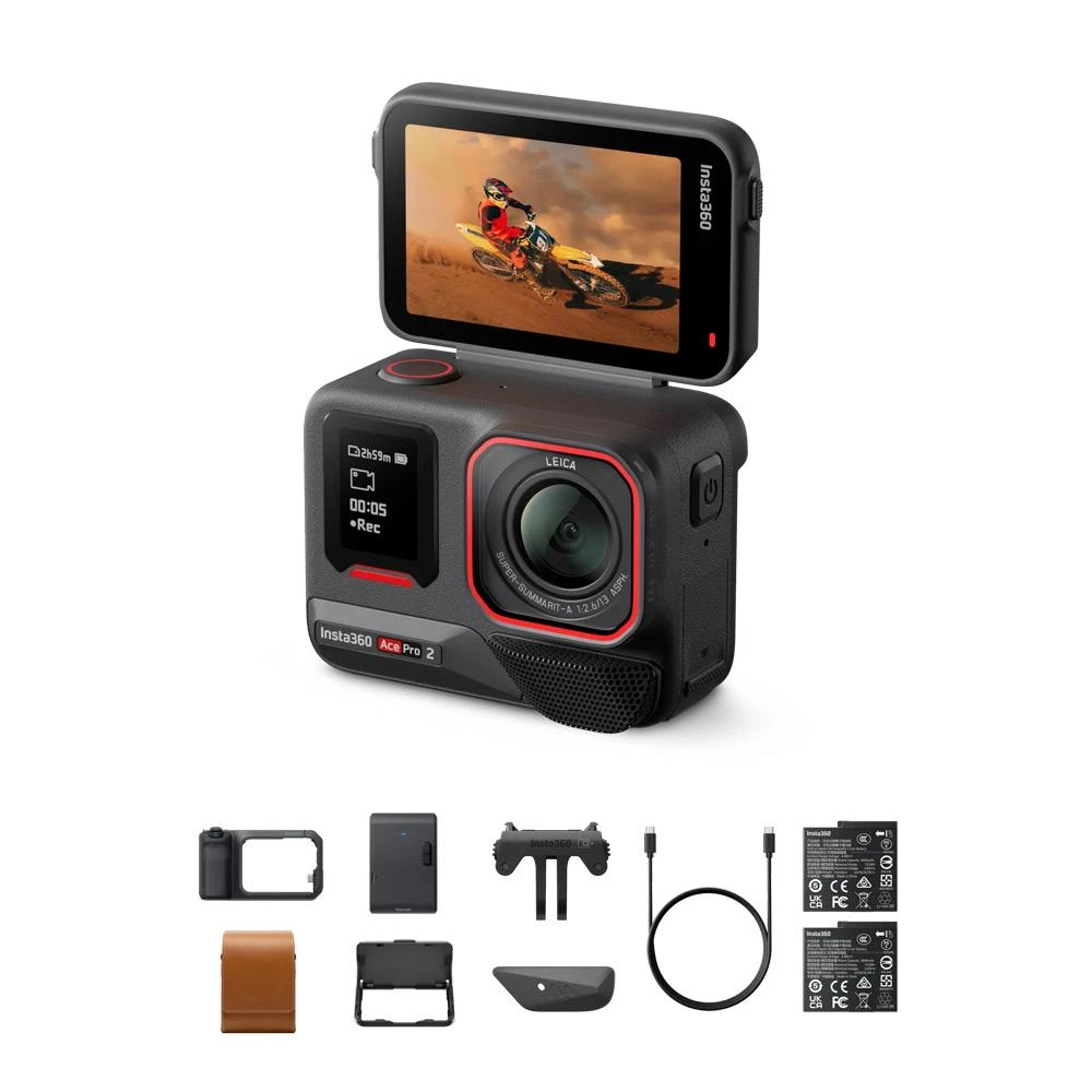 【Insta360】Insta360【Ace Pro 2 閃印套裝】快印套裝 AI雙晶片 8K廣角運動相機 原廠公司貨 徠卡 Leica