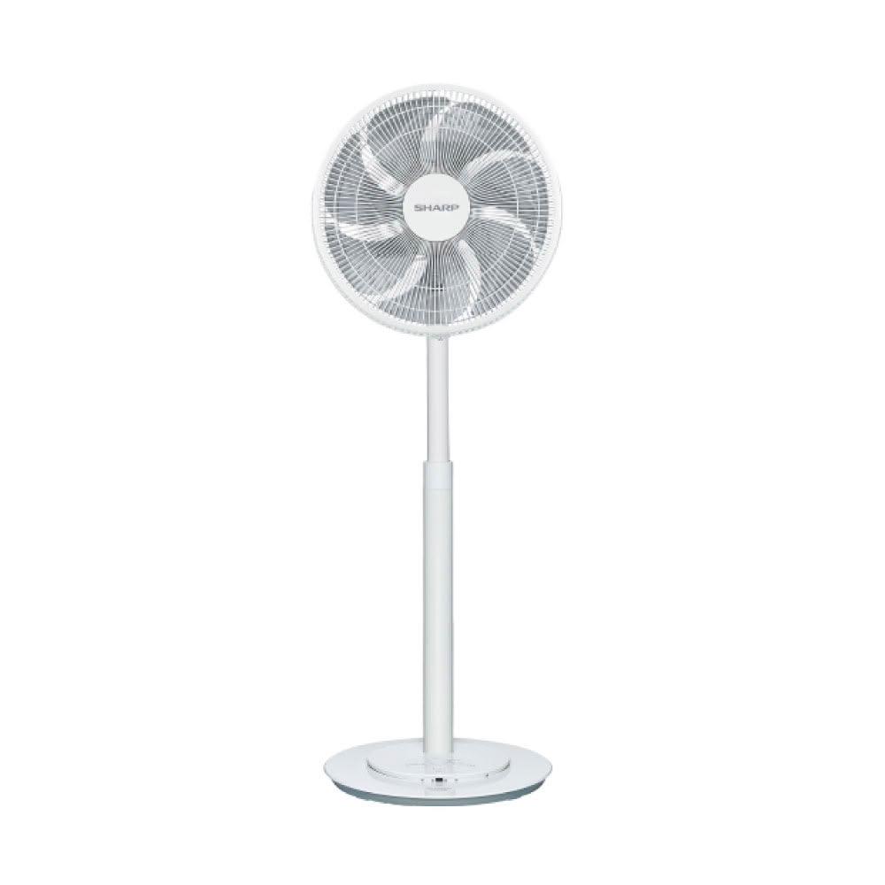 SHARP 夏普 PJ-DC14GE 14吋 DC電風扇，採用DC直流馬達設計，省電且運轉靜音，遙控操作方便舒適。具6片以上風扇葉片，提供3段以上風速調整，支援定時功能，適合居家使用。白色系外觀簡約大方，全機1年保固，帶來清涼舒適的夏日體驗。