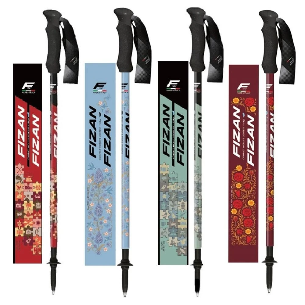 【FIZAN】超輕量三節式登山杖2入特惠組 戶外風光系列 7102