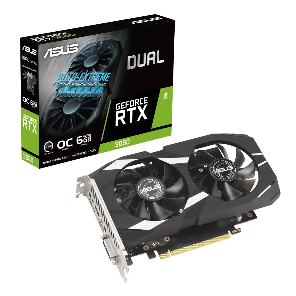 【ASUS 華碩】DUAL-RTX3050-O6G 顯示卡 RTX3050