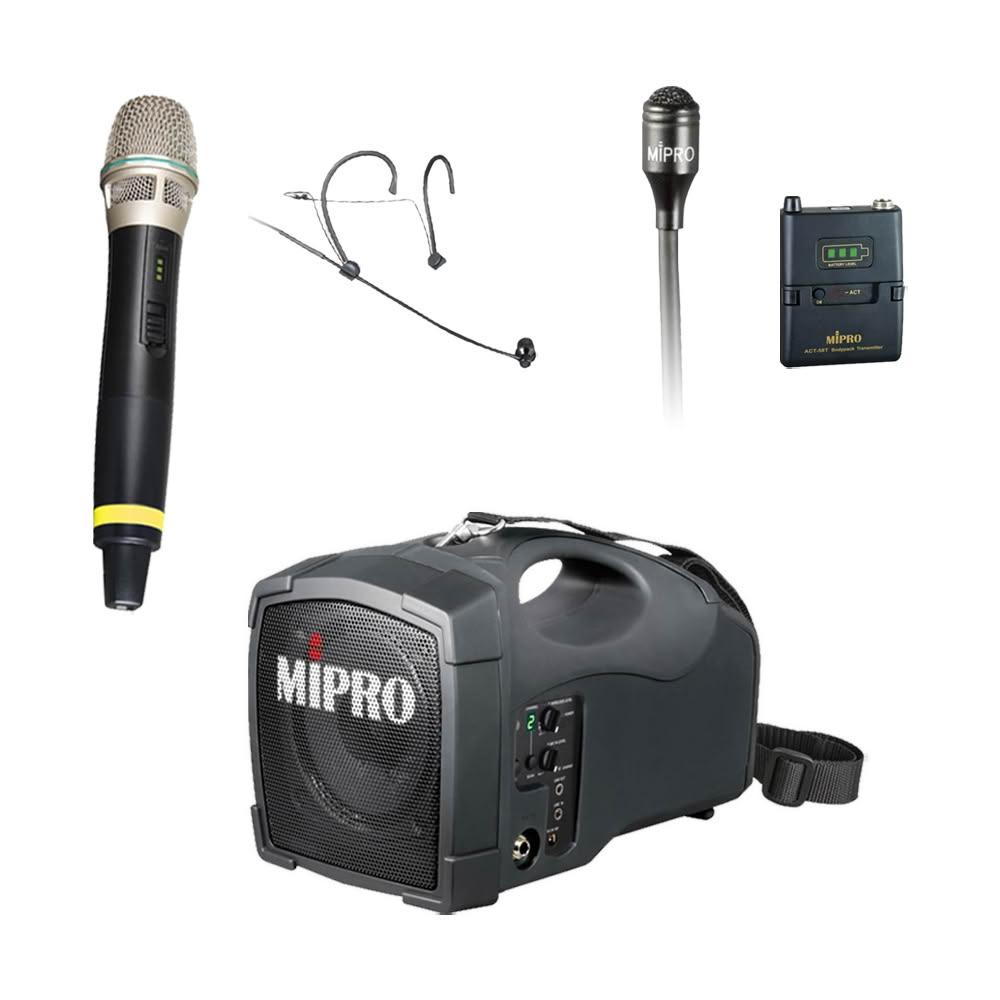 【MIPRO】MA-101G 標準型無線喊話器5GHz(ACT-58H 配件三擇一)