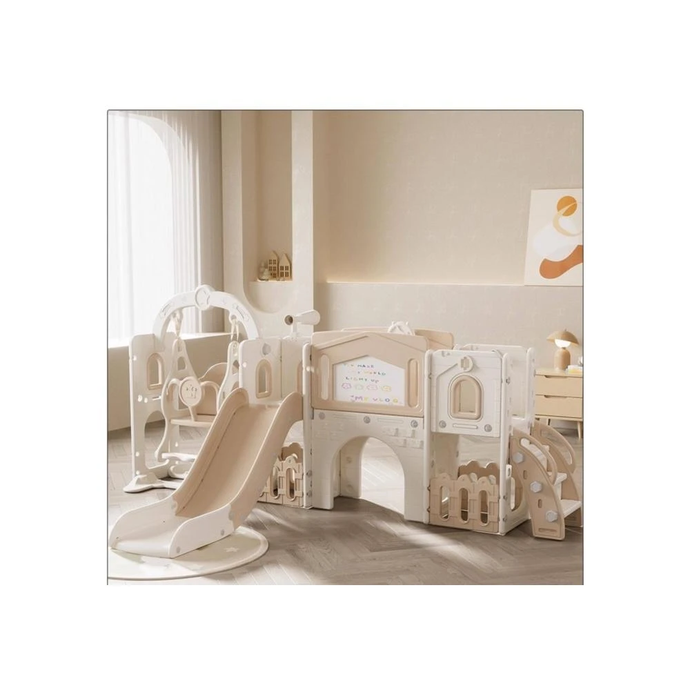 芮芮商行 滑滑梯兒童室內家用寶寶滑梯鞦韆二合一家庭多功能遊樂場小型樂園