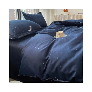 多彩家居 印花頂級水洗棉床包被套3件/4件組 雙人床包組舒適裸睡 單人床罩三件組 標準加大雙人床單被套組 枕頭套床包床套