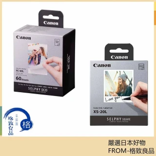 Canon】SELPHY QX20 專用相紙XC-60L XC-20L XS-20L 日版