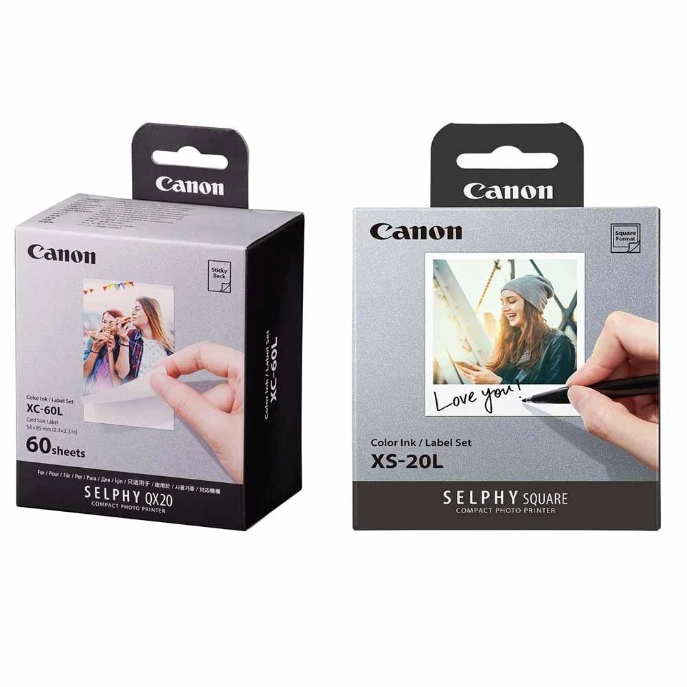 Canon】SELPHY QX20 專用相紙XC-60L XC-20L XS-20L 日版