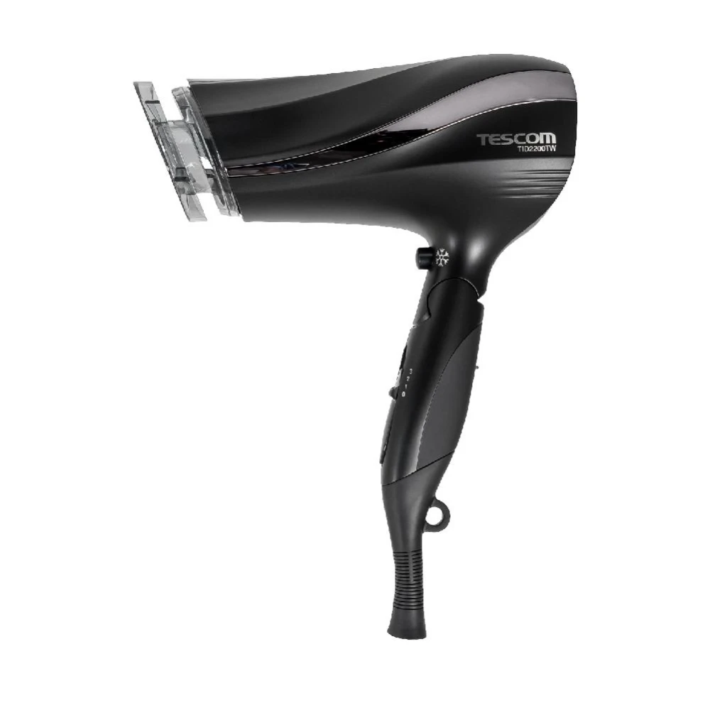 【TESCOM】TESCOM TID2200TW 黑色 防靜電大風量吹風機 抑制靜電 負離子 速乾 保濕 男女適用 2200 大風量