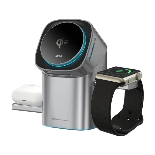 【JV3C】MAG J Qi2 多功能無線充電支架 磁吸充電座 三合一充電 適用 Apple Watch AirPods