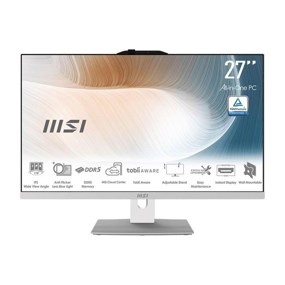 【MSI 微星】Modern AM272P 1M-859TW-SP5 27型 白 特仕機(32G DDR5/1TB+1TB SSD)