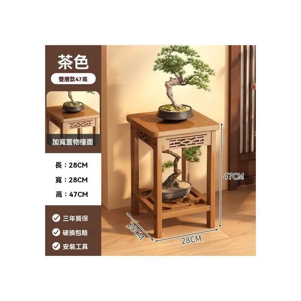 🔥熱銷🔥中式花架子客廳落地式置物架陽台實木花台2026新款室內多層花盆架