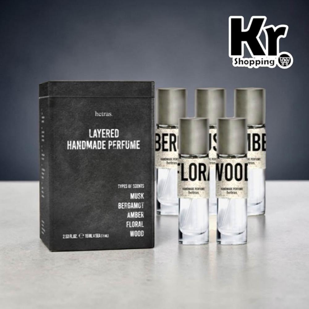 韓國hetras 鐵盒手工香水15ml 5入