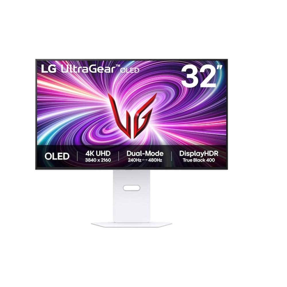 【LG 樂金】LG 樂金 32GS95UV-W 電競螢幕 32吋 240Hz 4K OLED 0.03ms 內建喇叭 可旋轉 電腦螢幕