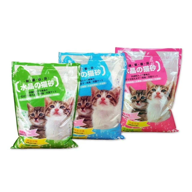 【PET EAT 元氣王】抗菌水晶貓砂 10L