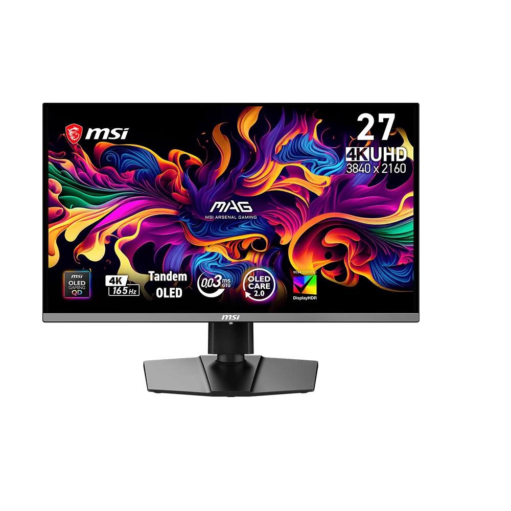 【MSI 微星】MSI 微星 MAG 272UP QD-OLED E16 電競螢幕 27吋 165Hz 4K 0.03ms 可旋轉 螢幕