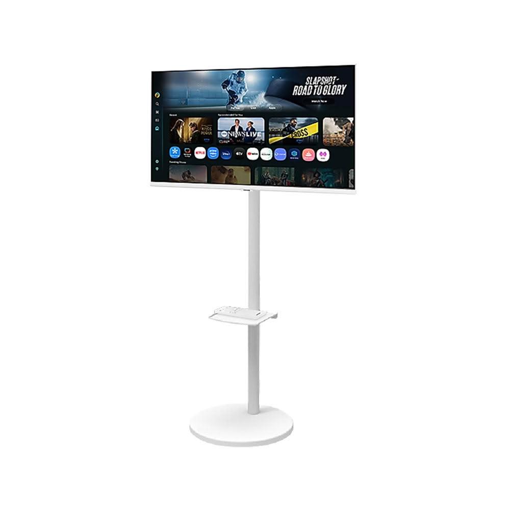 【Samsung 三星】 M7 4K FollowMe 移動式 智慧聯網螢幕組 白色 (S32FM703UC+移動式立架+羅技無線鍵鼠組)