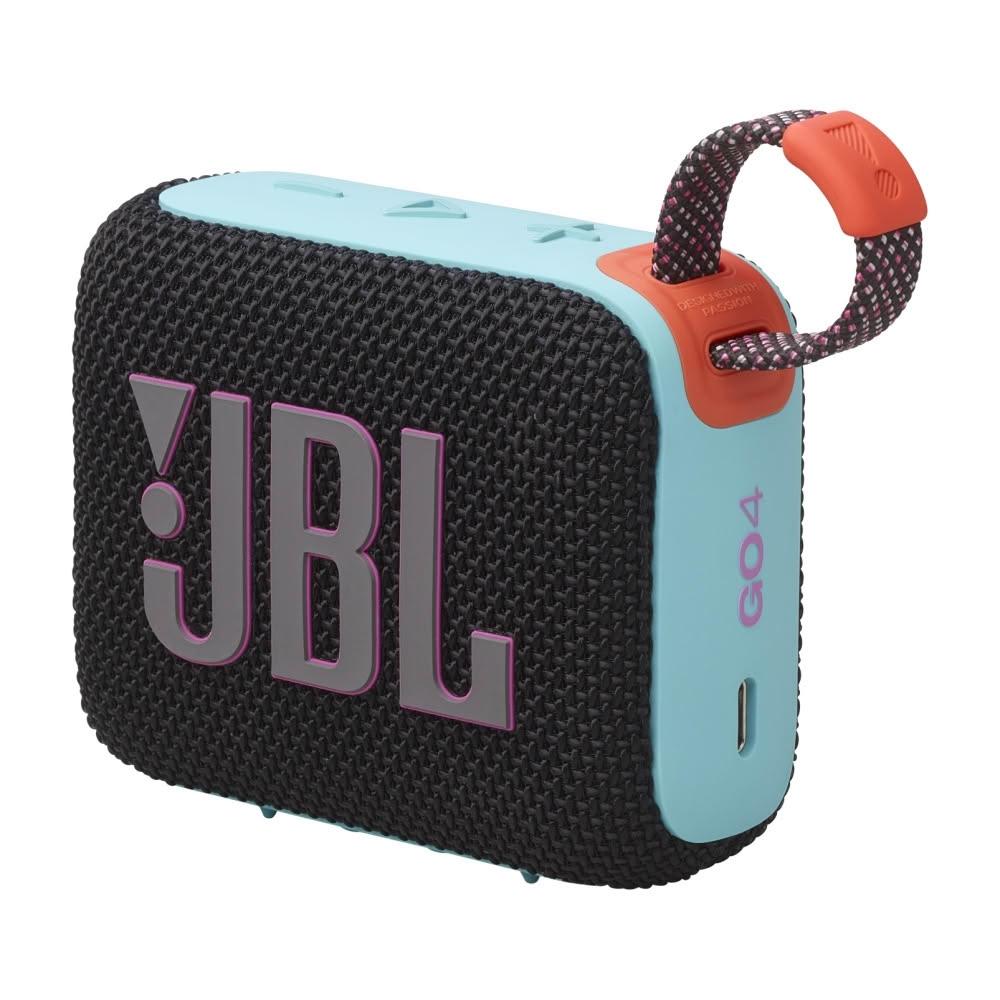 【JBL】GO 4 可攜式防水藍牙喇叭|黑橘色