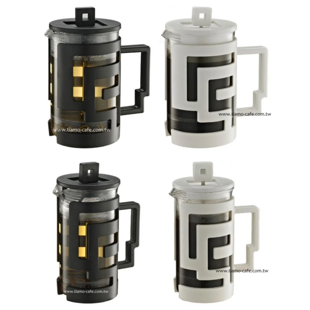 【Tiamo】TIAMO 幾何圖文法式濾壓壺 300cc HG2114 800cc HG2115法式濾壓壺 沖茶器 泡茶壺