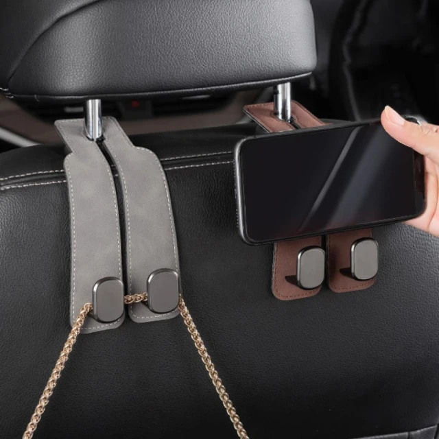 【小麥購物】車用麂皮掛勾 車用掛鉤 椅背掛勾 後座掛鉤 座椅掛鉤 汽車掛鉤 車用掛勾 汽車掛勾 車子掛鉤 掛鉤 掛勾