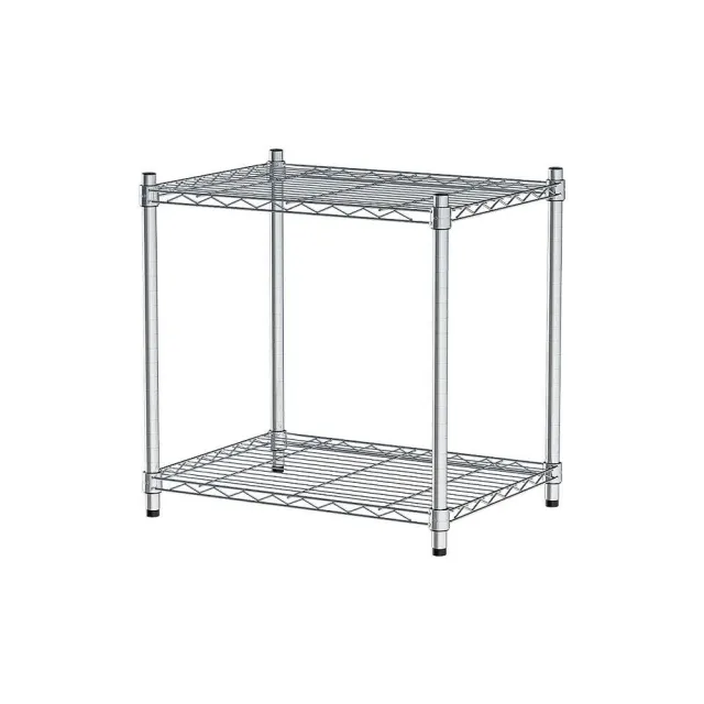 【dayneeds 日需百備】輕型 60x45x60公分 電鍍（鎖管）二層架 鐵力士架/收納層架/鞋架/展示架/層架/鐵架