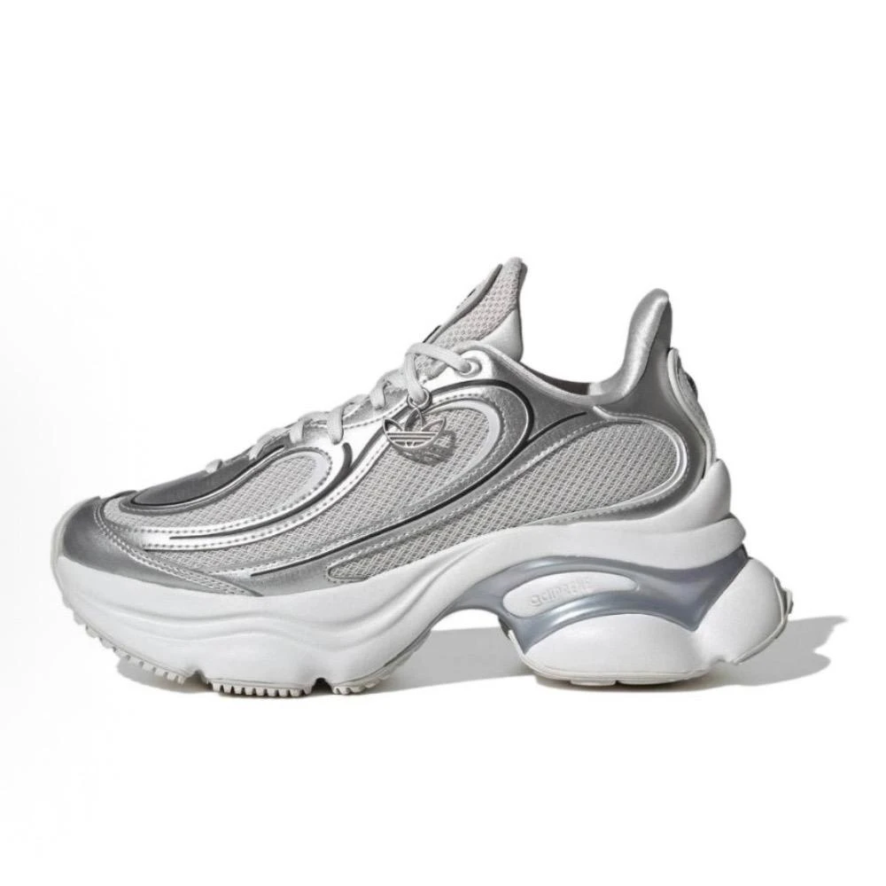 銀貨　純銀 adidas 愛迪達】adidas originals Ozvenuz W 銀白復古老爹鞋韓系厚底鞋