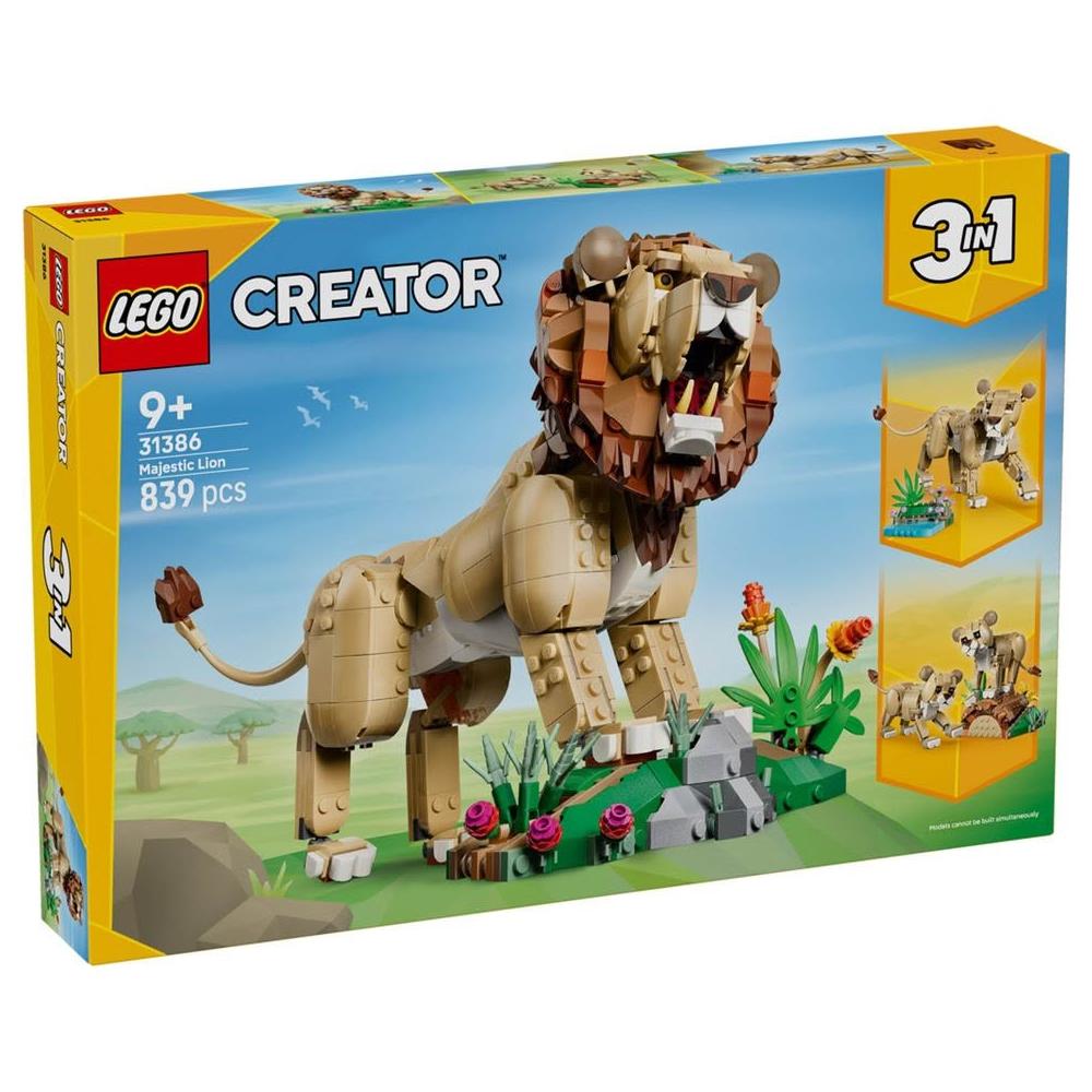 LEGO 樂高】31386 野生動物：威風獅子樂高® Creator 3in1系列