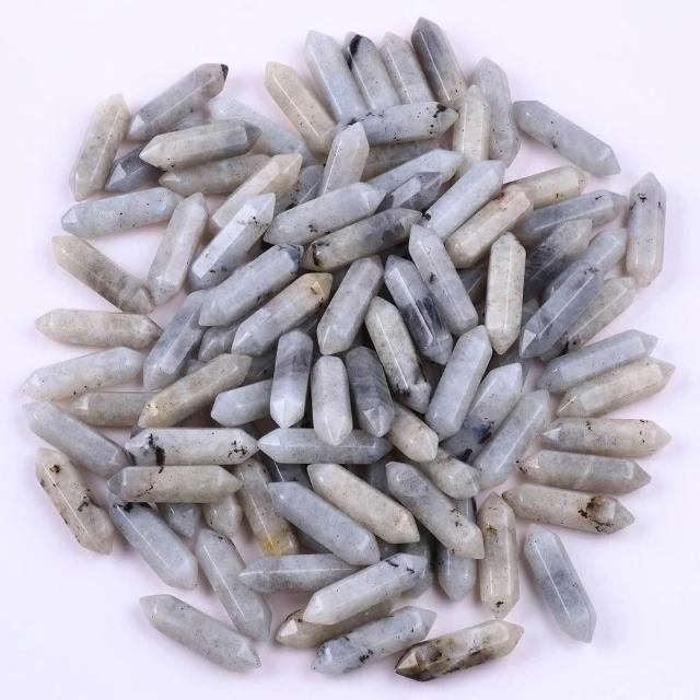 開運堂】台灣現貨天然水晶柱天然石雙尖六角柱半寶石裸石天然石晶柱拋光柱