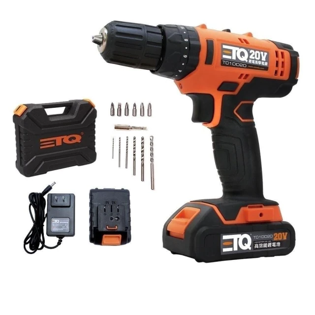 【ETQ USA】20V鋰電衝擊電鑽 單電組(T01DD20)