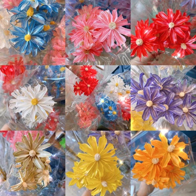 小雛菊 永生花 小濱菊 寶石蘭 木片花 捧花 畢業花束材料 乾燥花 插花 手工卡片 DIY材料 拍照 花束