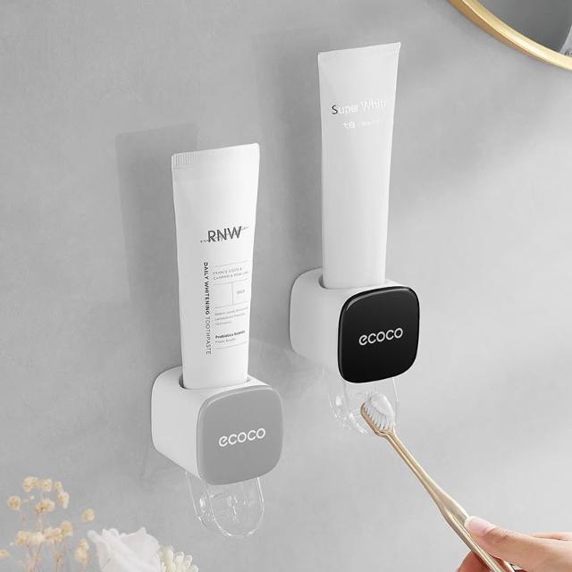 【ecoco】意可可 自動擠牙膏器 牙膏 壁掛 擠牙膏器 擠牙膏 牙膏擠壓器 自動擠牙膏 牙膏架 無痕 擠牙膏神器